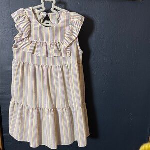 Colorful Striped Kids Dress